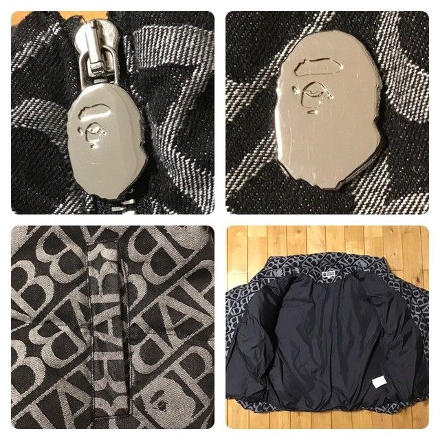 Bape BAPE Denim Monogram Puffer Down Jacket a bathing ape Size US M / EU 48-50 / 2 - 5 Thumbnail