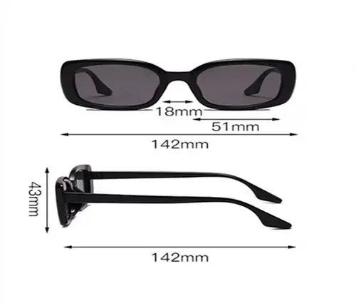 VIBE Vintage square frame sunglasses Size ONE SIZE - 3 Thumbnail