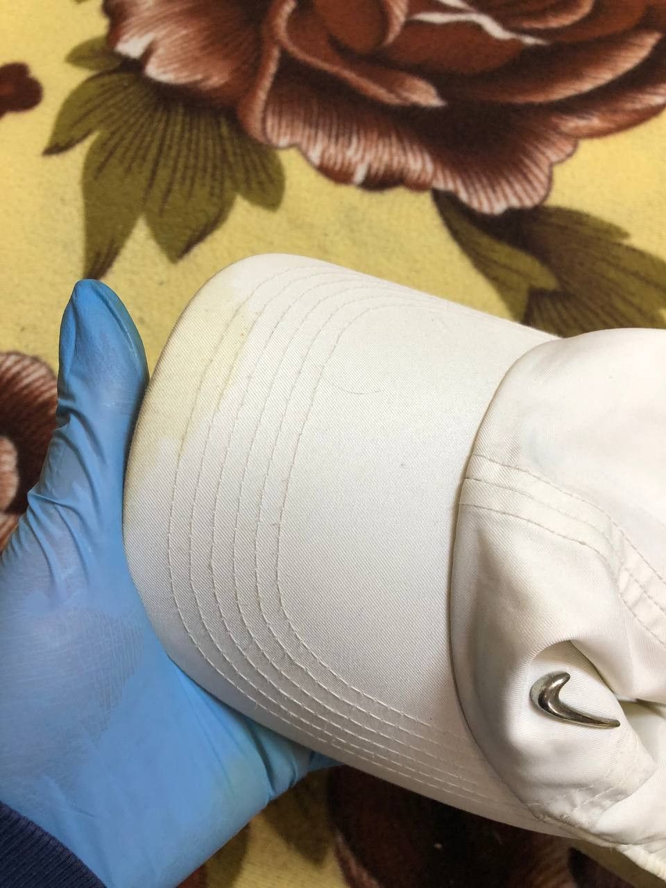 Nike Nike White Metal Swoosh Cap Hat Adjustable Size ONE SIZE - 8 Thumbnail