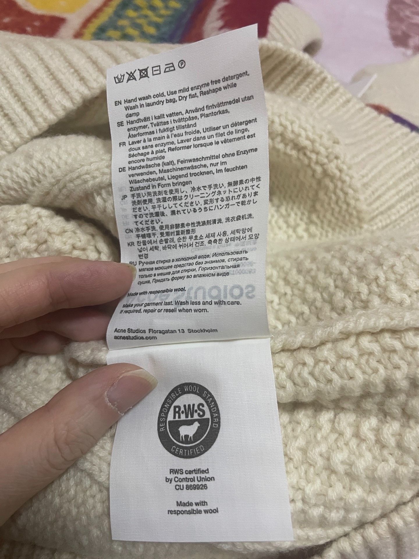 Acne Studios Acne studios Rainbow smiling face wool sweater Nextarrow-24 Size US XS / EU 42 / 0 - 9 Thumbnail