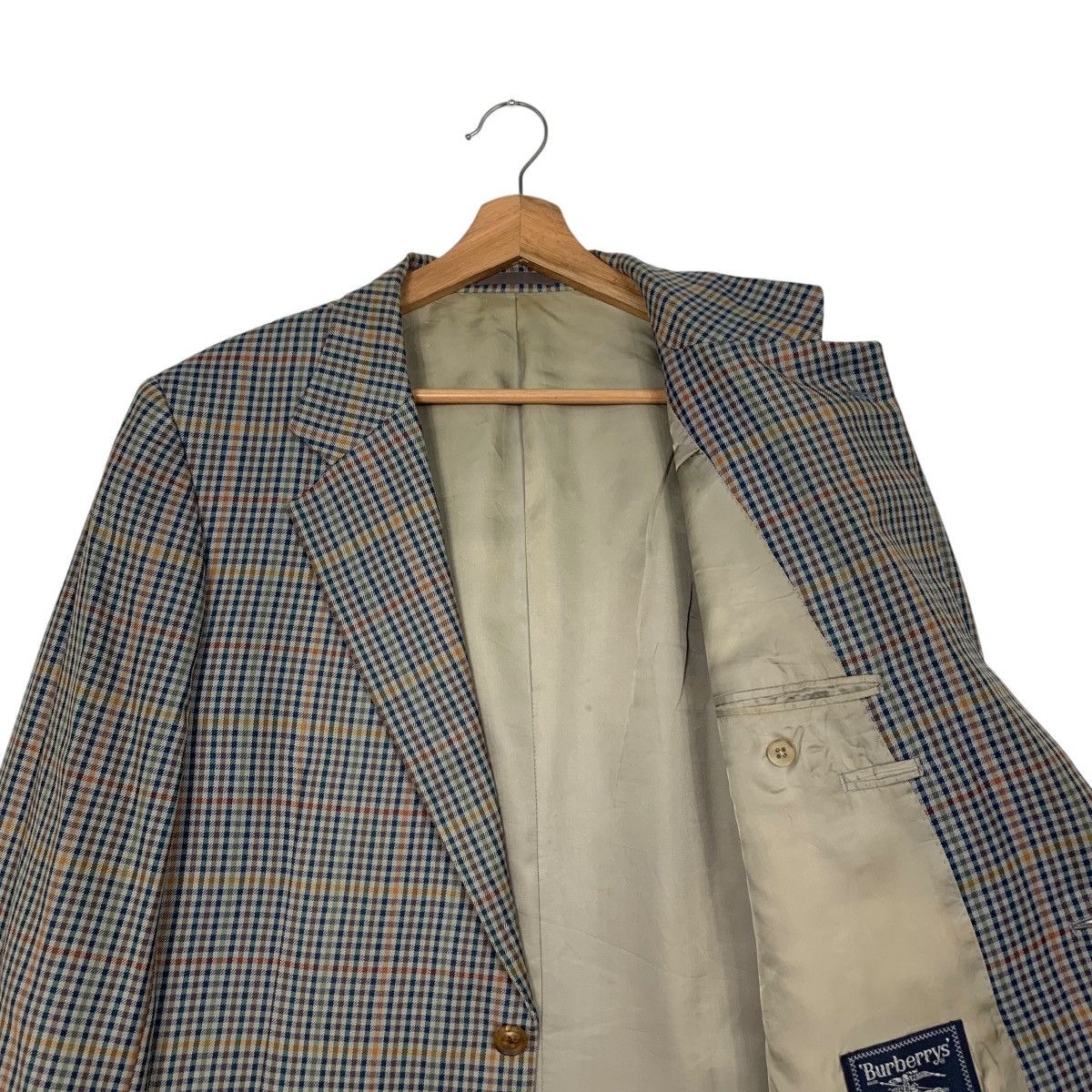 Burberry Vintage 90's BURBERRYS Checked Suit Jacket Blazer #2730-C123 Size US M / EU 48-50 / 2 - 9 Thumbnail
