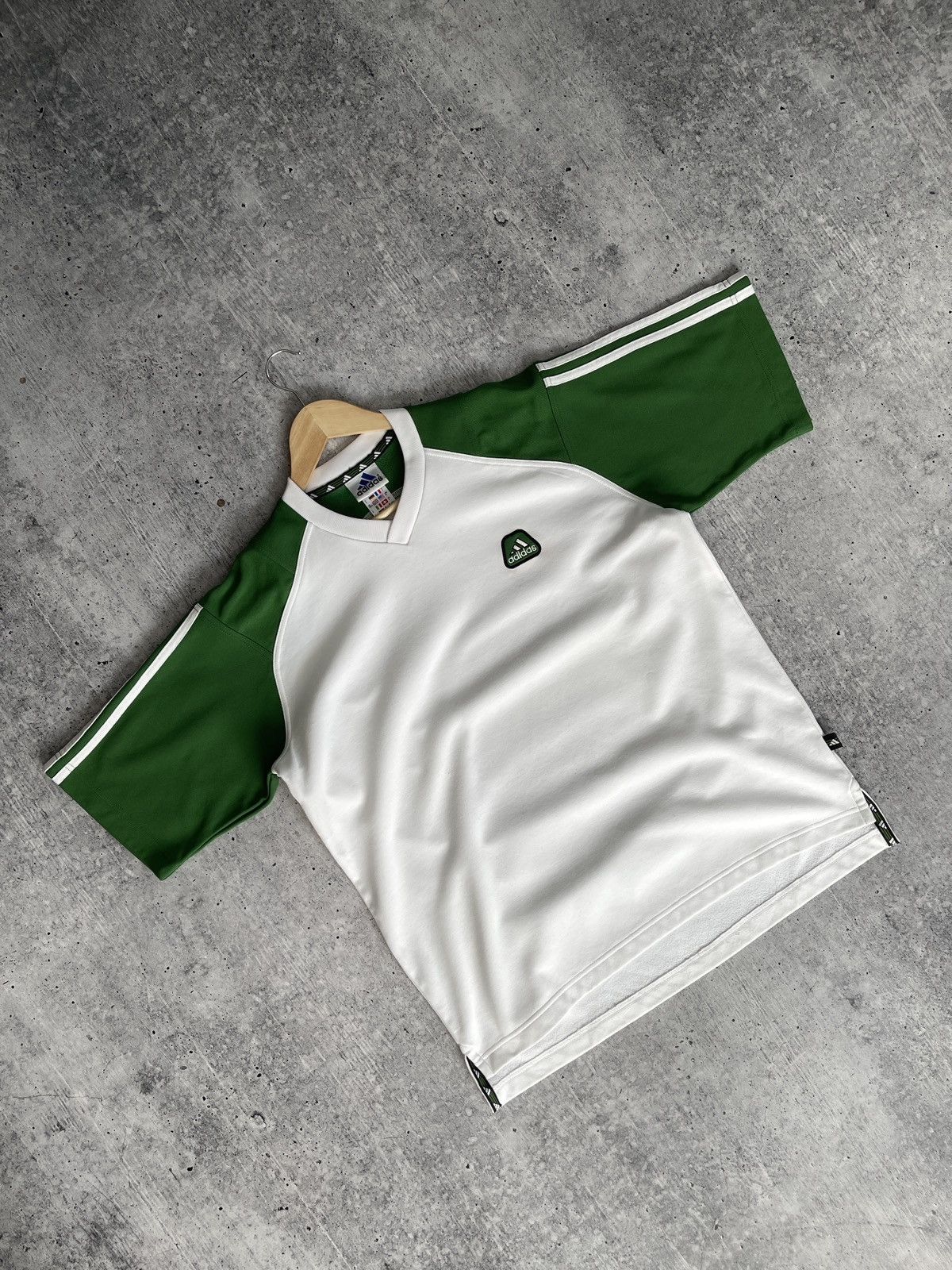 Adidas × Vintage Vintage 90s Polyester Adidas Equipment T-Shirt Size US M / EU 48-50 / 2 - 4 Thumbnail