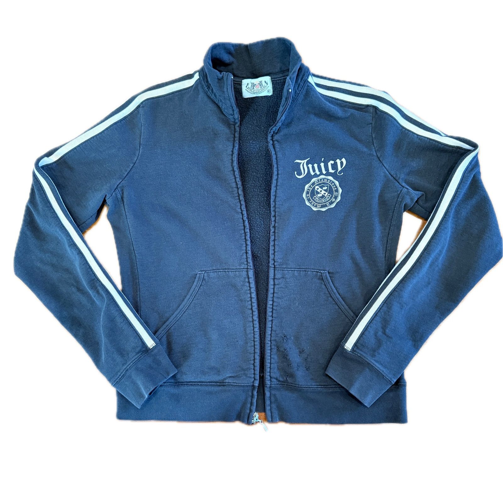 Juicy Couture Vintage Juicy Couture Blue Label Navy Track Jacket XL Size XL / US 12-14 / IT 48-50 - 7 Thumbnail