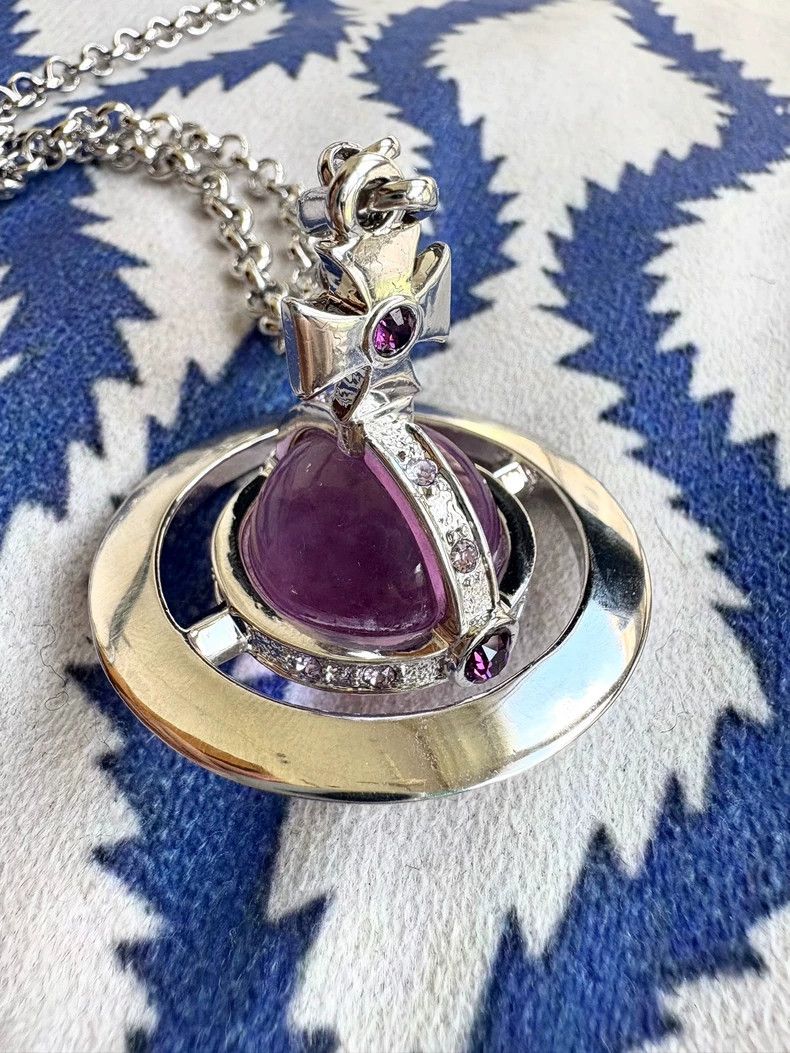 Vivienne Westwood Vivienne Westwood Vintage purple planet necklace Size ONE SIZE - 8 Thumbnail