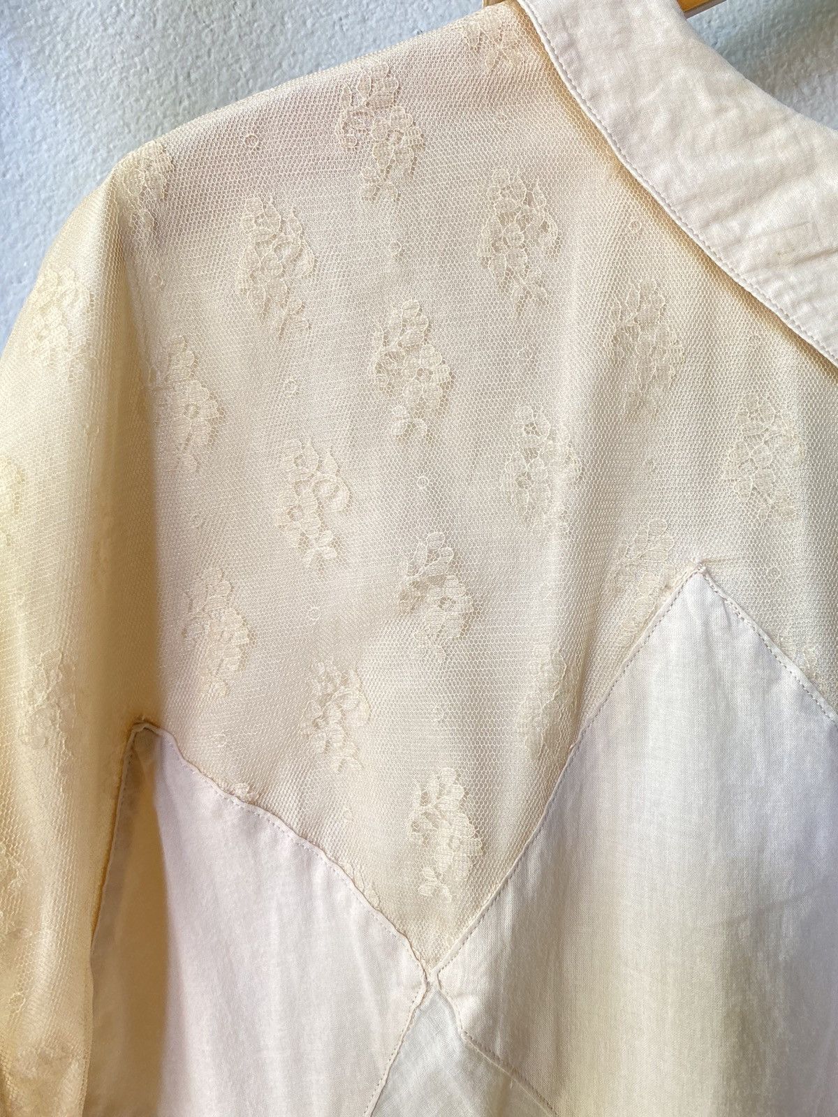 Sunao Kuwahara Sunao Kuwahara diamond patchwork blouse Size ONE SIZE - 13 Thumbnail