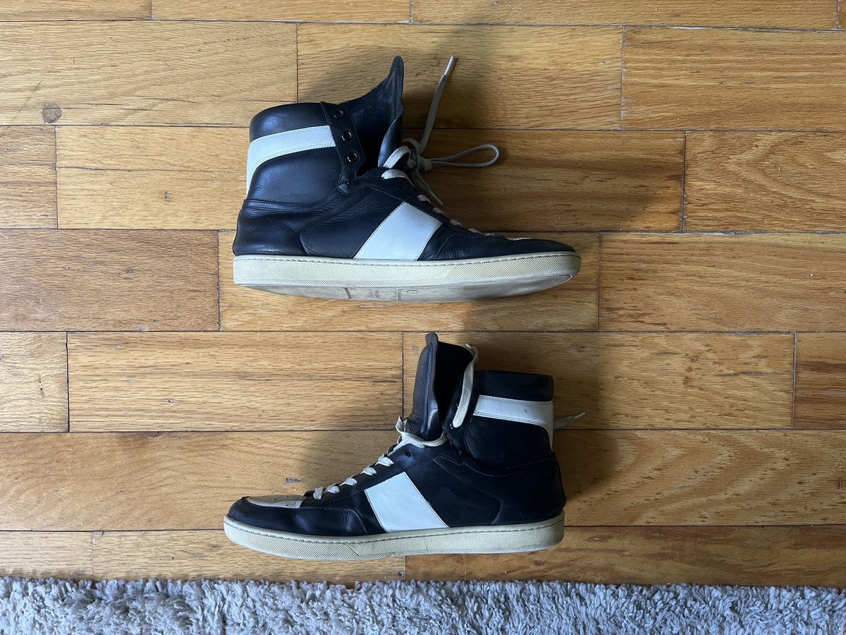 Saint Laurent Paris Saint Laurent basketball HighTop sneaker Size US 13 / EU 46 - 2 Thumbnail