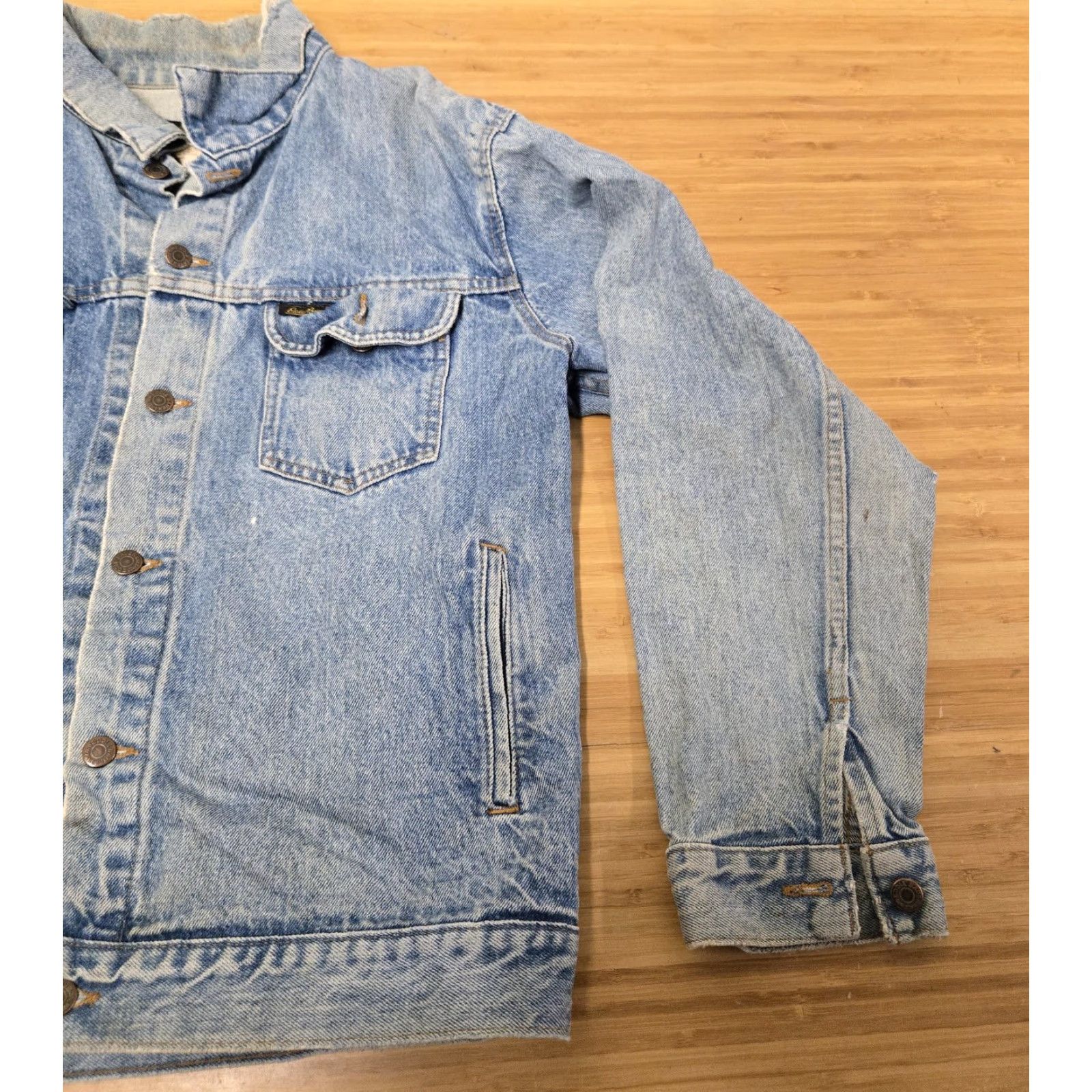 Eddie Bauer VINTAGE Eddie Bauer Jacket Men L Denim Light Wash Trucker Made in USA 90s Casual Workwear Size US L / EU 52-54 / 3 - 2 Thumbnail