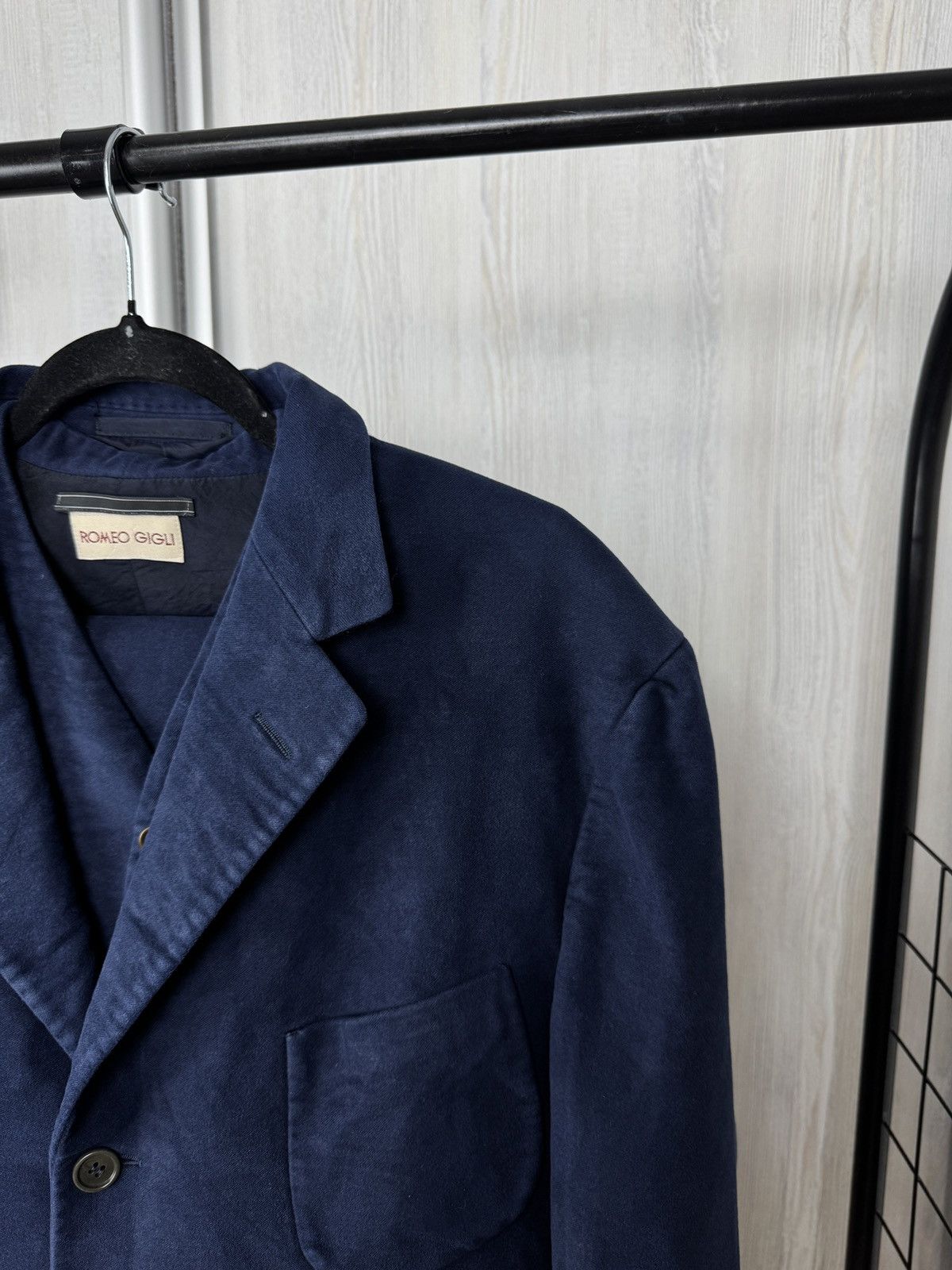 Romeo Gigli Romeo Gigli 3 pieces faded blue velour cotton suit size 50 Size 40R - 5 Thumbnail