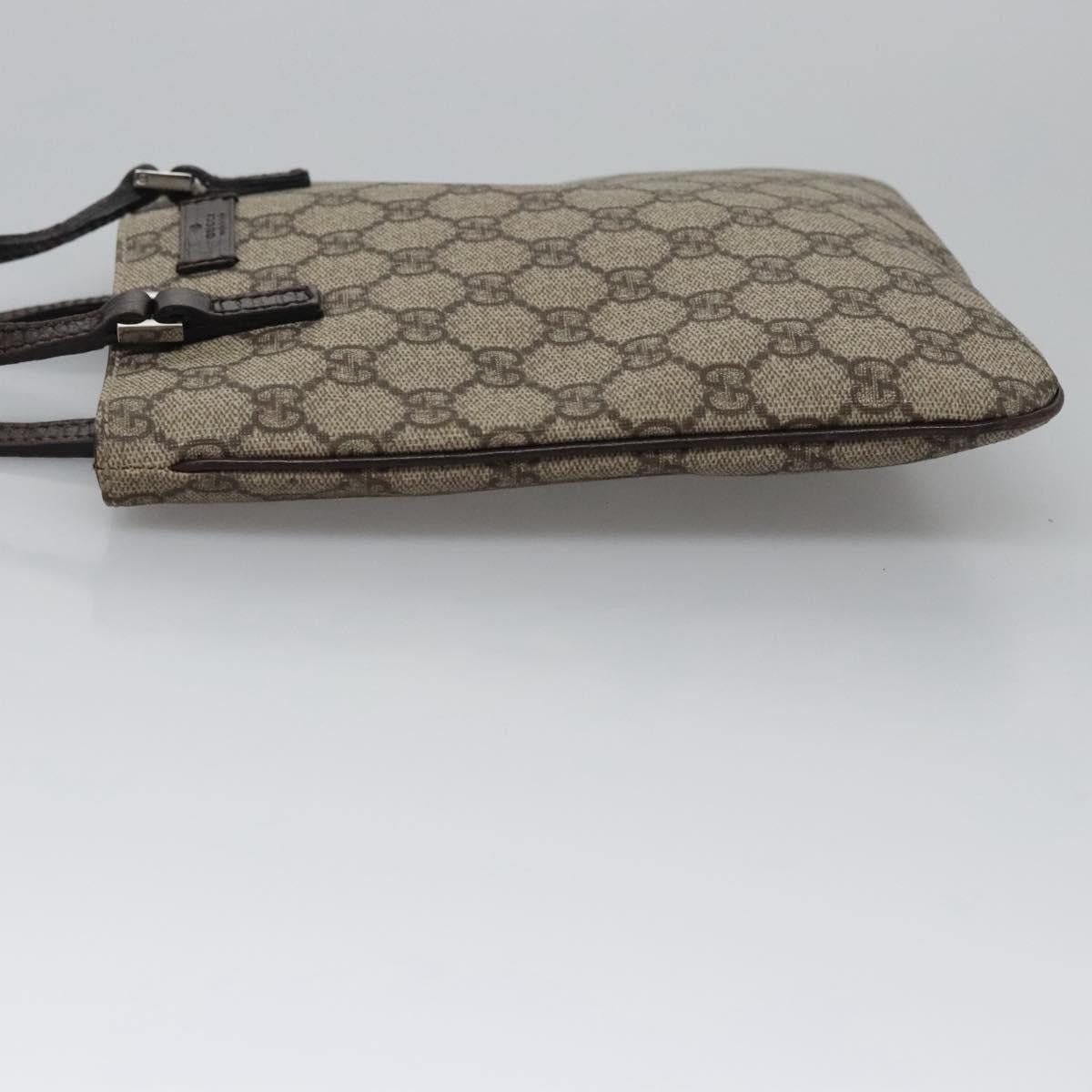 Gucci GUCCI GG Supreme Hand Bag Pvc Leather Beige Silver Size ONE SIZE - 5 Thumbnail