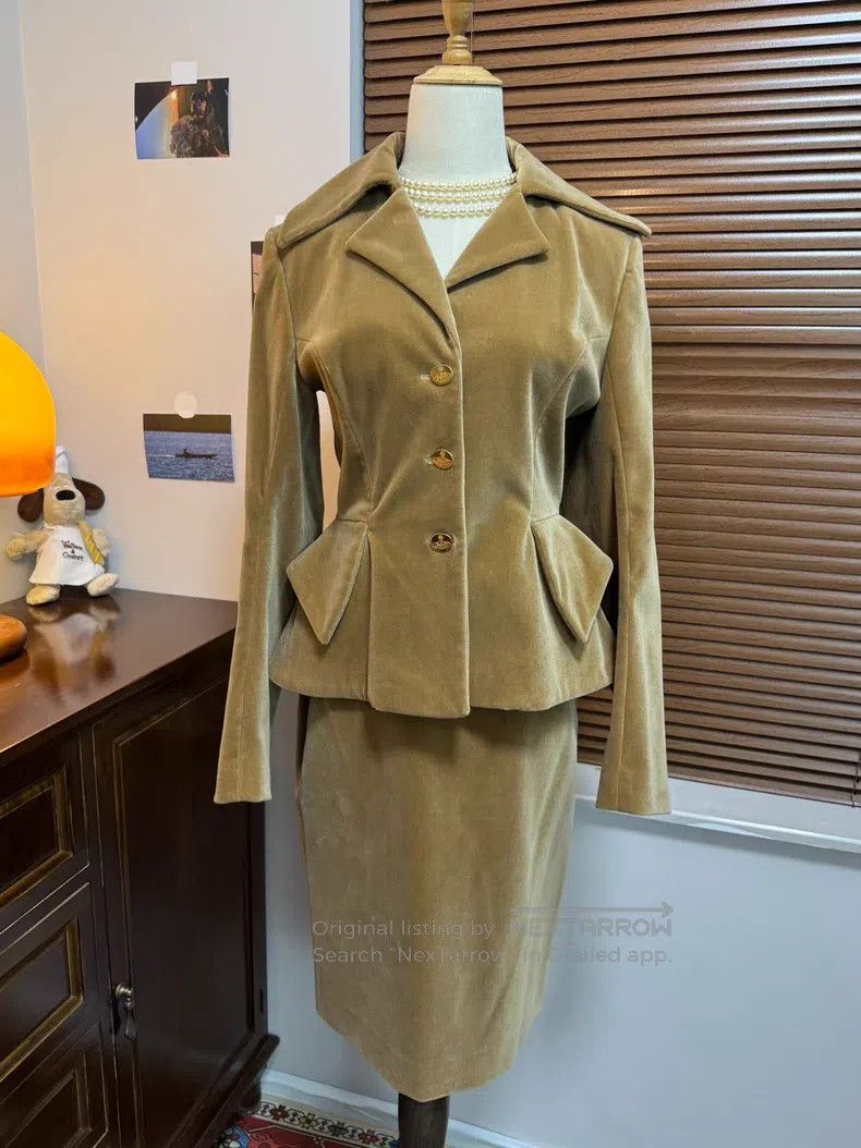 Vivienne Westwood Vivienne Westwood Khaki Velvet Set Size M / US 6-8 / IT 42-44 - 4 Thumbnail