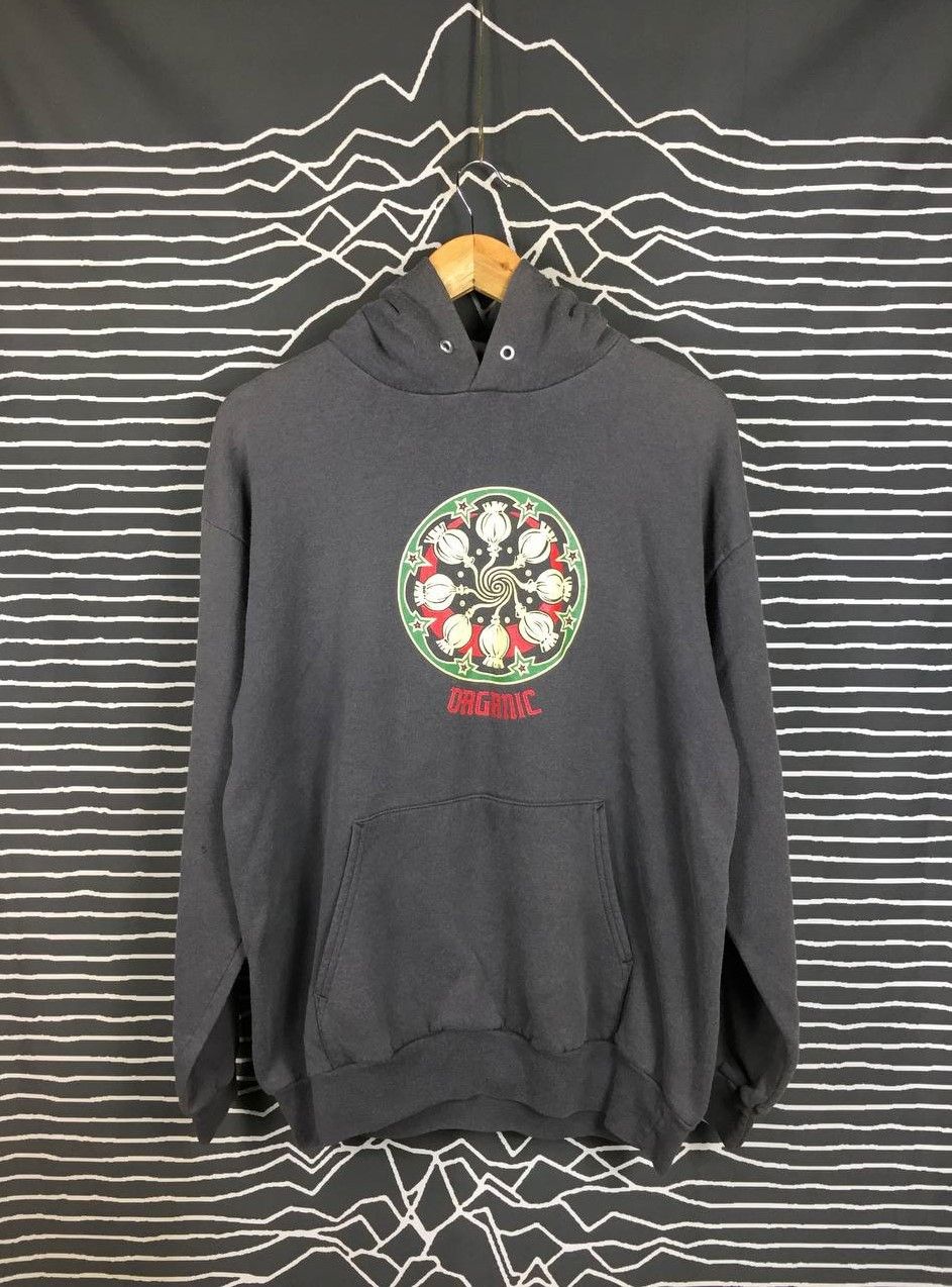 Vintage Vtg Organic Poppy Mandala Graphic Pullover Hoodie Size US L / EU 52-54 / 3 - 2 Thumbnail