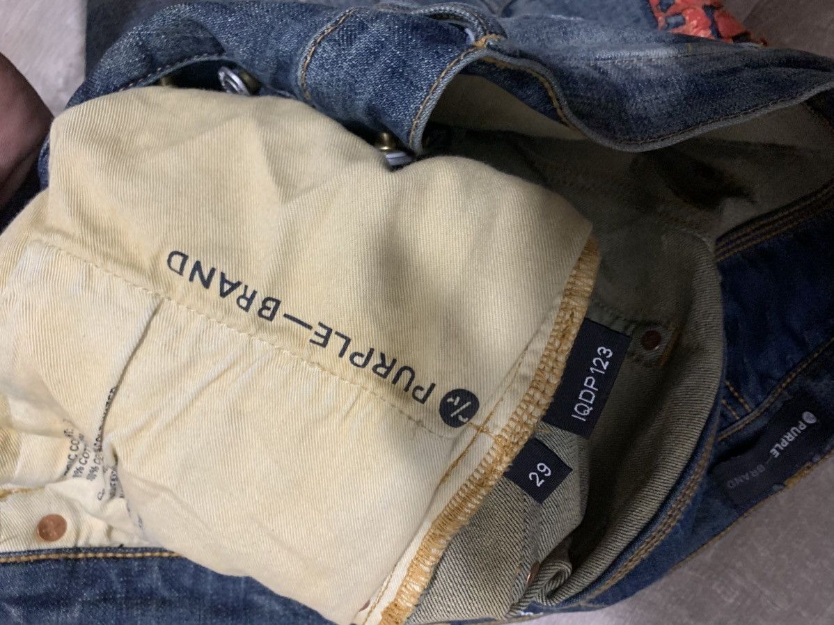 Purple × Purple Brand Purple Brand Jeans (Distressed+red patches) Size US 29 - 3 Thumbnail