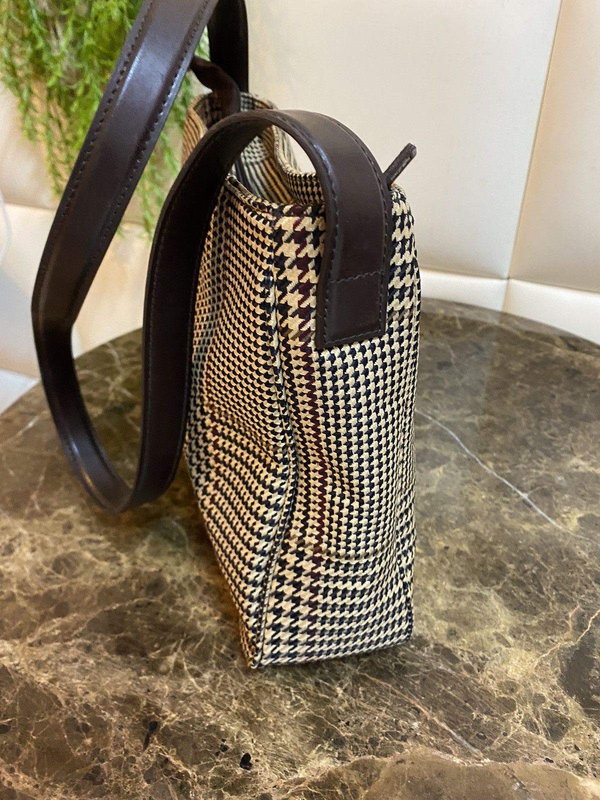Lauren Ralph Lauren VINTAGE RL RALPH LAUREN HOUNDSTOOTH DESIGN SHOULDER BAG Size ONE SIZE - 7 Thumbnail