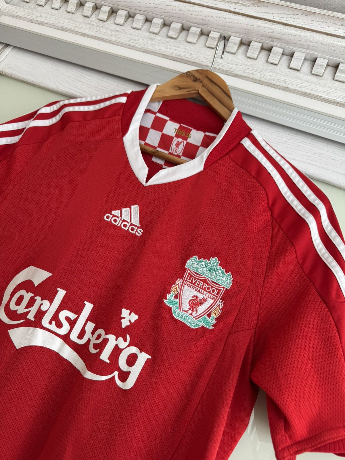 Adidas × Vintage Vintage Liverpool 2008-2009 Home Soccer Jersey Football Kit Size US S / EU 44-46 / 1 - 7 Thumbnail