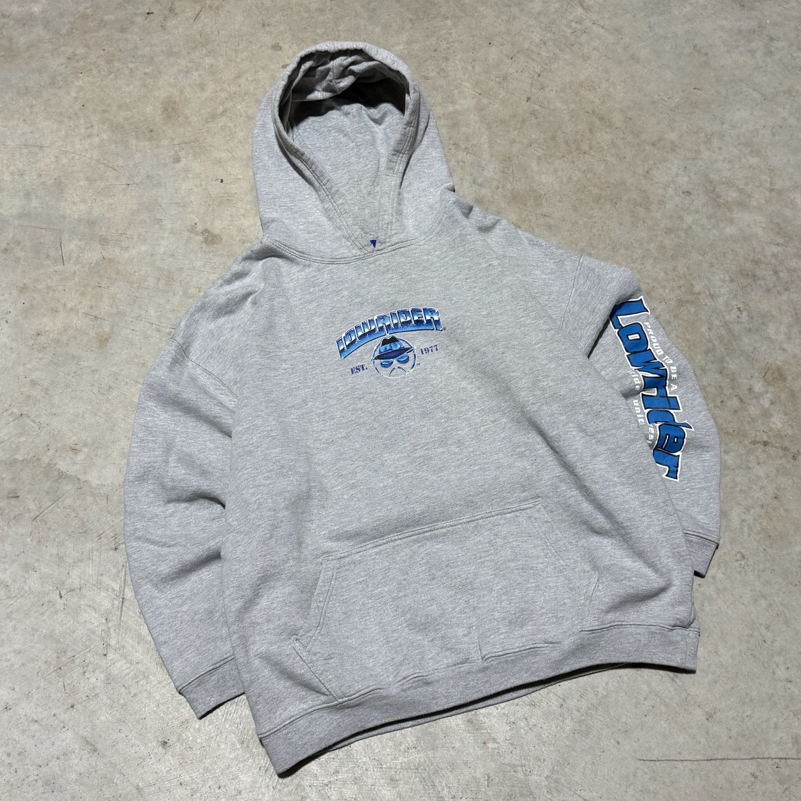 Fruit Of The Loom Vintage Grey Homies Lowrider Hoodie L Size US L / EU 52-54 / 3 - 1 Thumbnail