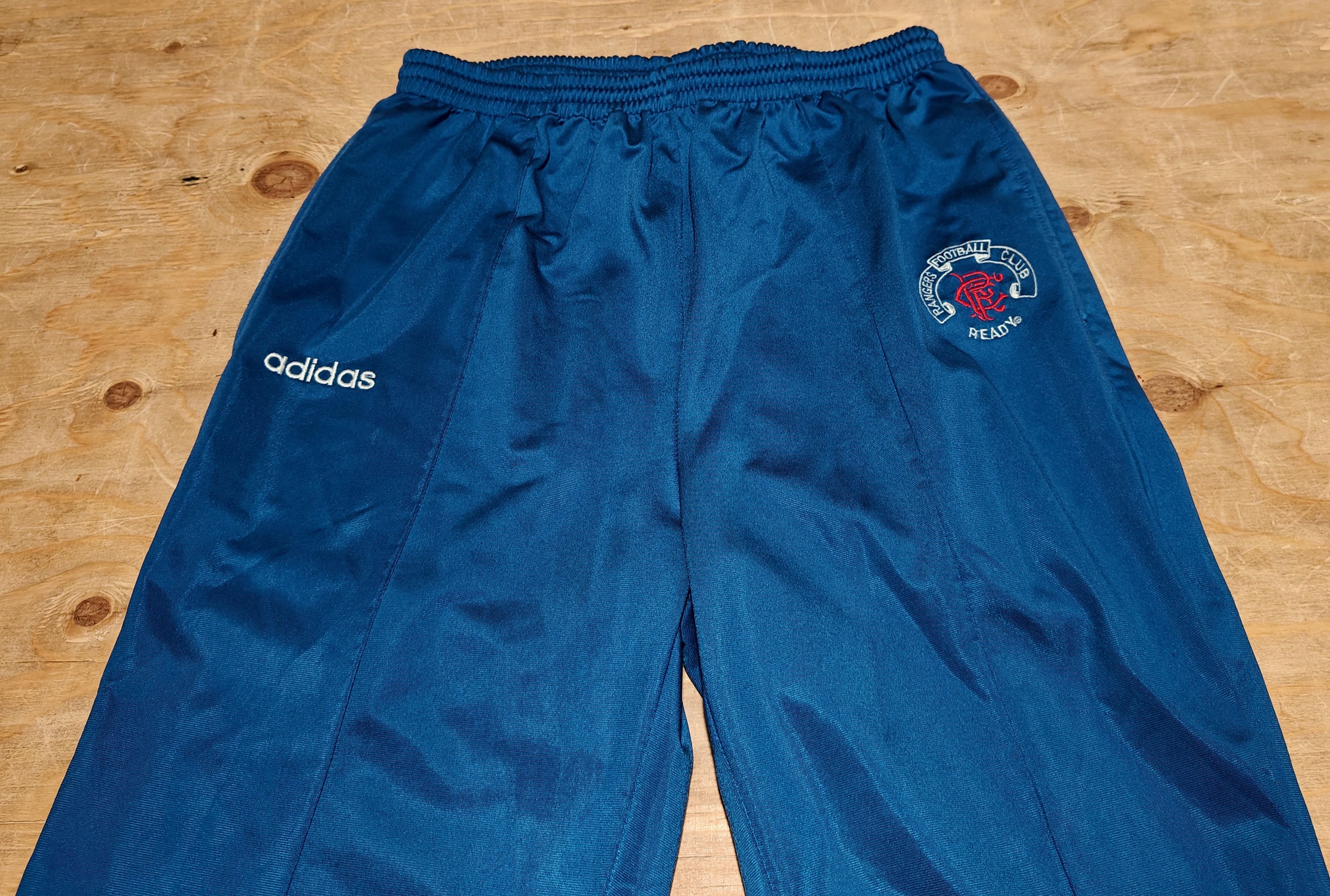 Adidas Vtg 80s Adidas Rangers FC Scotland athletic soccer pants Size US 32 / EU 48 - 2 Thumbnail