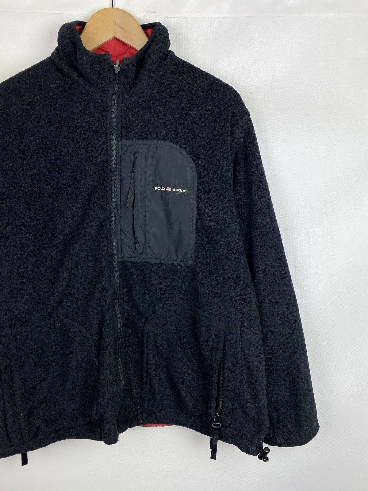 Polo Ralph Lauren × Vintage Polo Sport Ralph Lauren VTG nylon / fleece reversible jacket Size US M / EU 48-50 / 2 - 3 Thumbnail