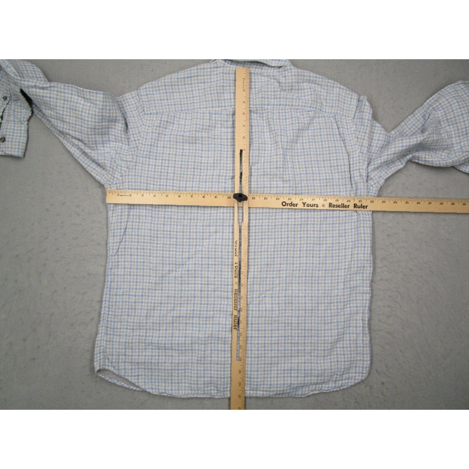 UNTUCKit VINTAGE UNTUCKit Men's Shirt Large Blue Check Casual Button-Up Long Sleeve Cotton Fall Spring Summer Winter Classic Brand Size US L / EU 52-54 / 3 - 6 Thumbnail