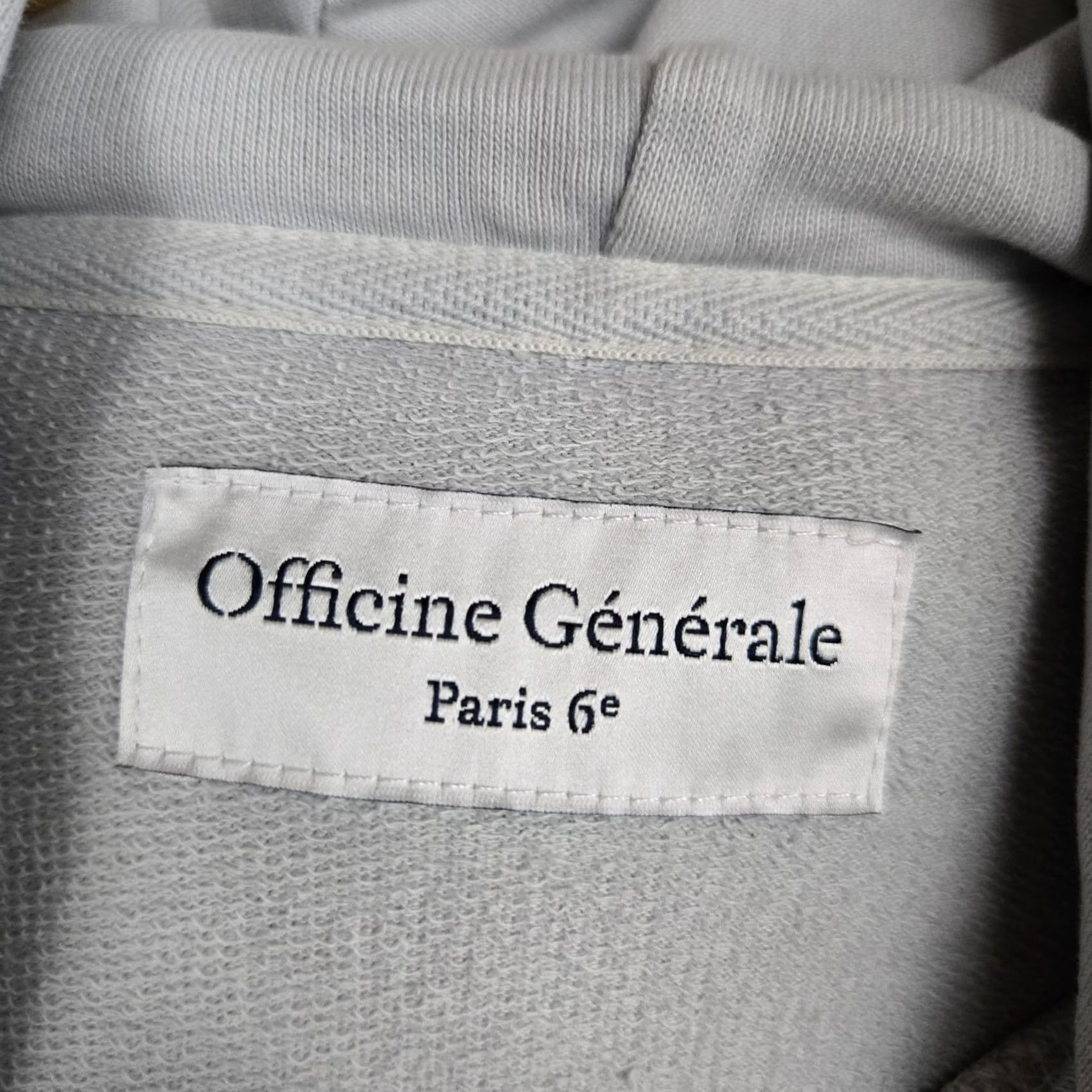 Vintage OFFICINE GENERALE Mens Pullover Hooded Sweatshirt Cotton Gray XL Sweatshirt Hooded Pullover Knit New Old Stock Mens Clothing Womens? Size US XL / EU 56 / 4 - 6 Thumbnail