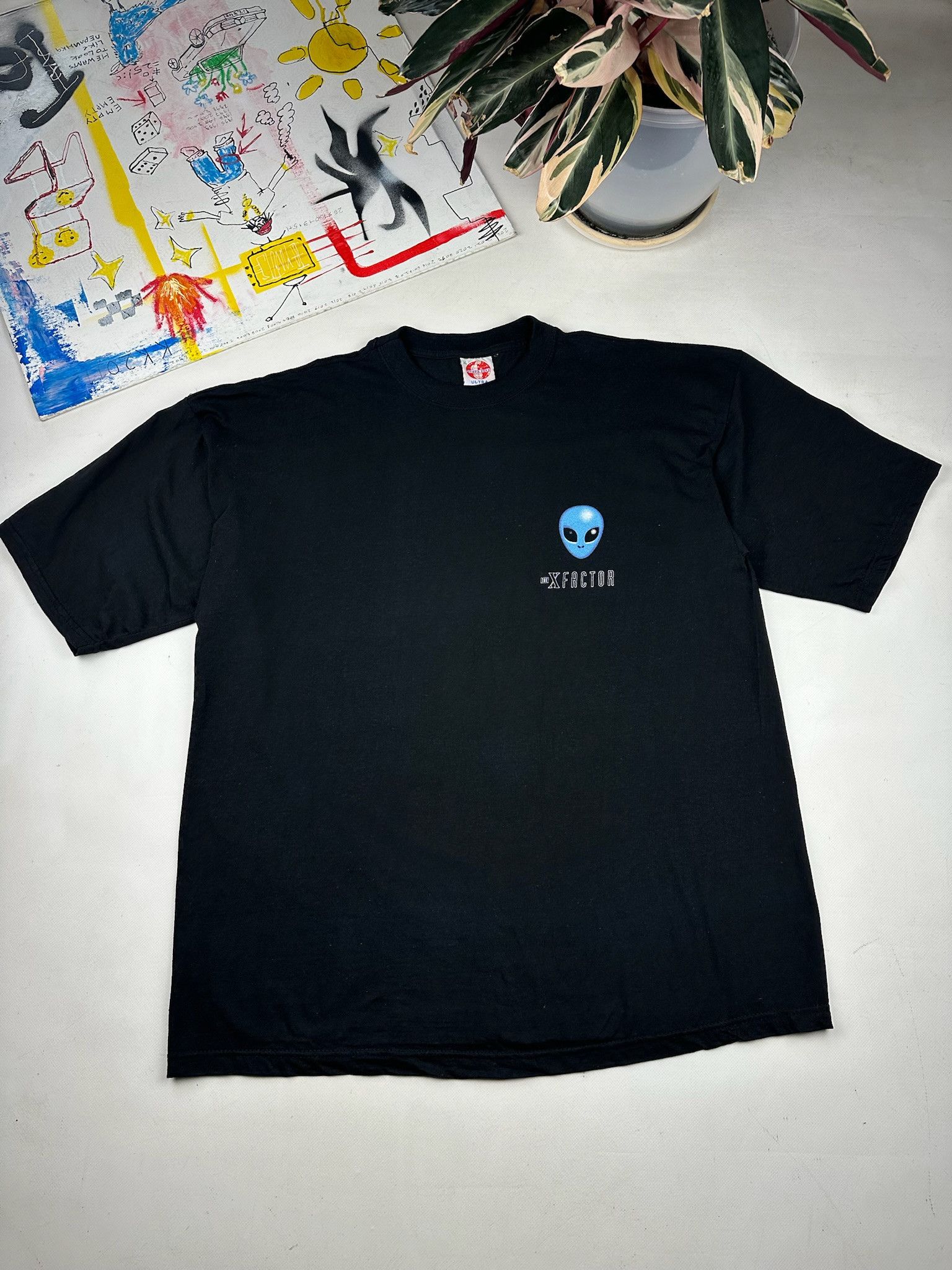 Vintage Vintage Alien T-Shirt x files style Size US XL / EU 56 / 4 - 2 Thumbnail