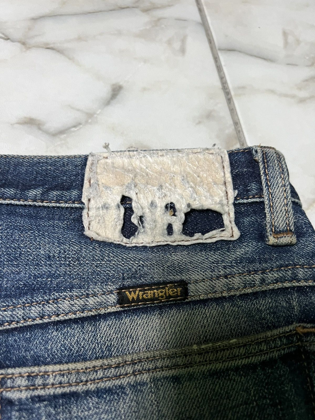 If Six Was Nine × Vintage × Wrangler 💥Baggy💥Vintage 90’s Wrangler Distress Washed Jean Size US 34 / EU 50 - 17 Thumbnail