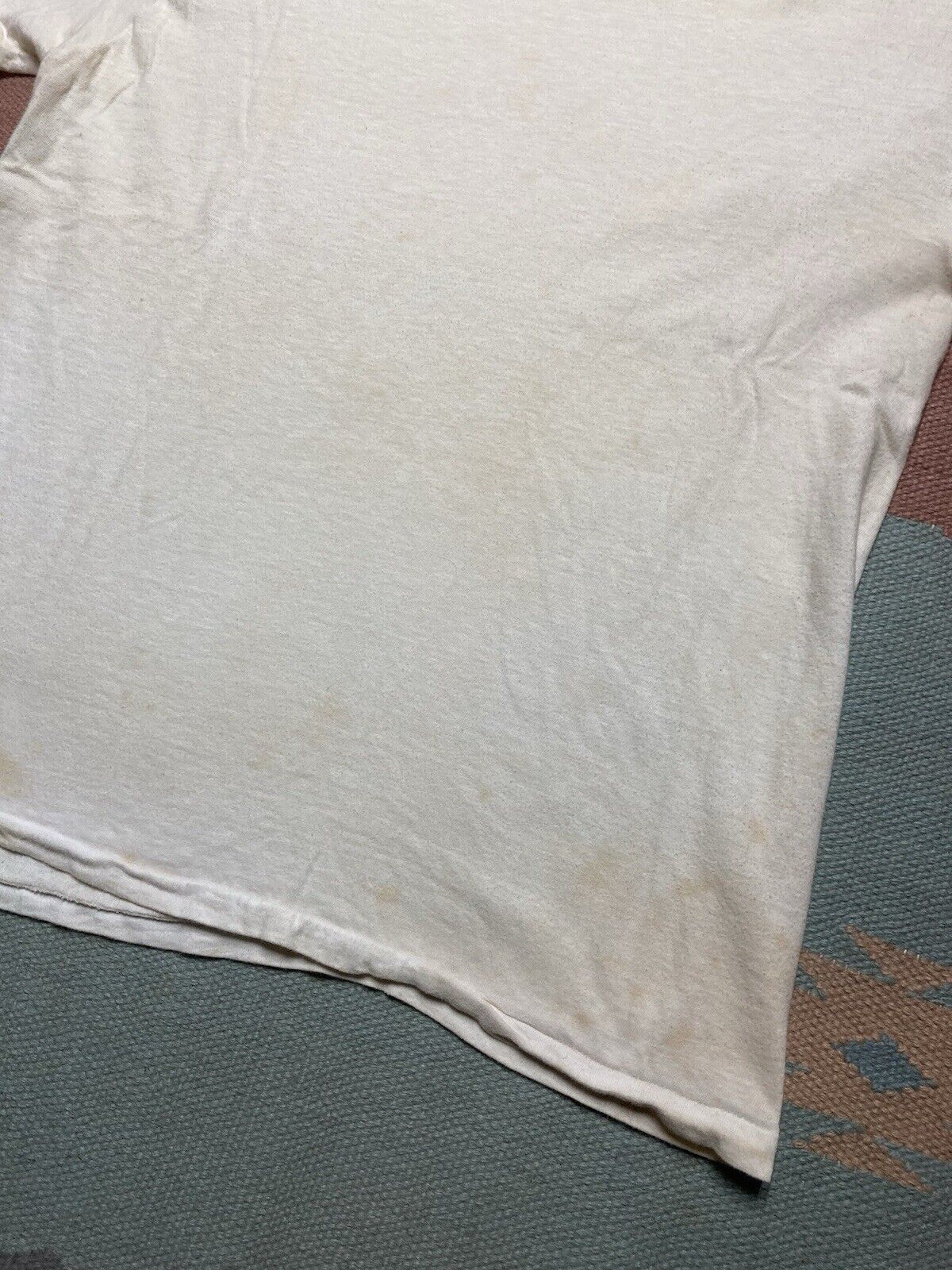 JCPenney × Vintage Vtg 70s blank white t shirt JCPenney worn soft cotton large Size US L / EU 52-54 / 3 - 3 Thumbnail