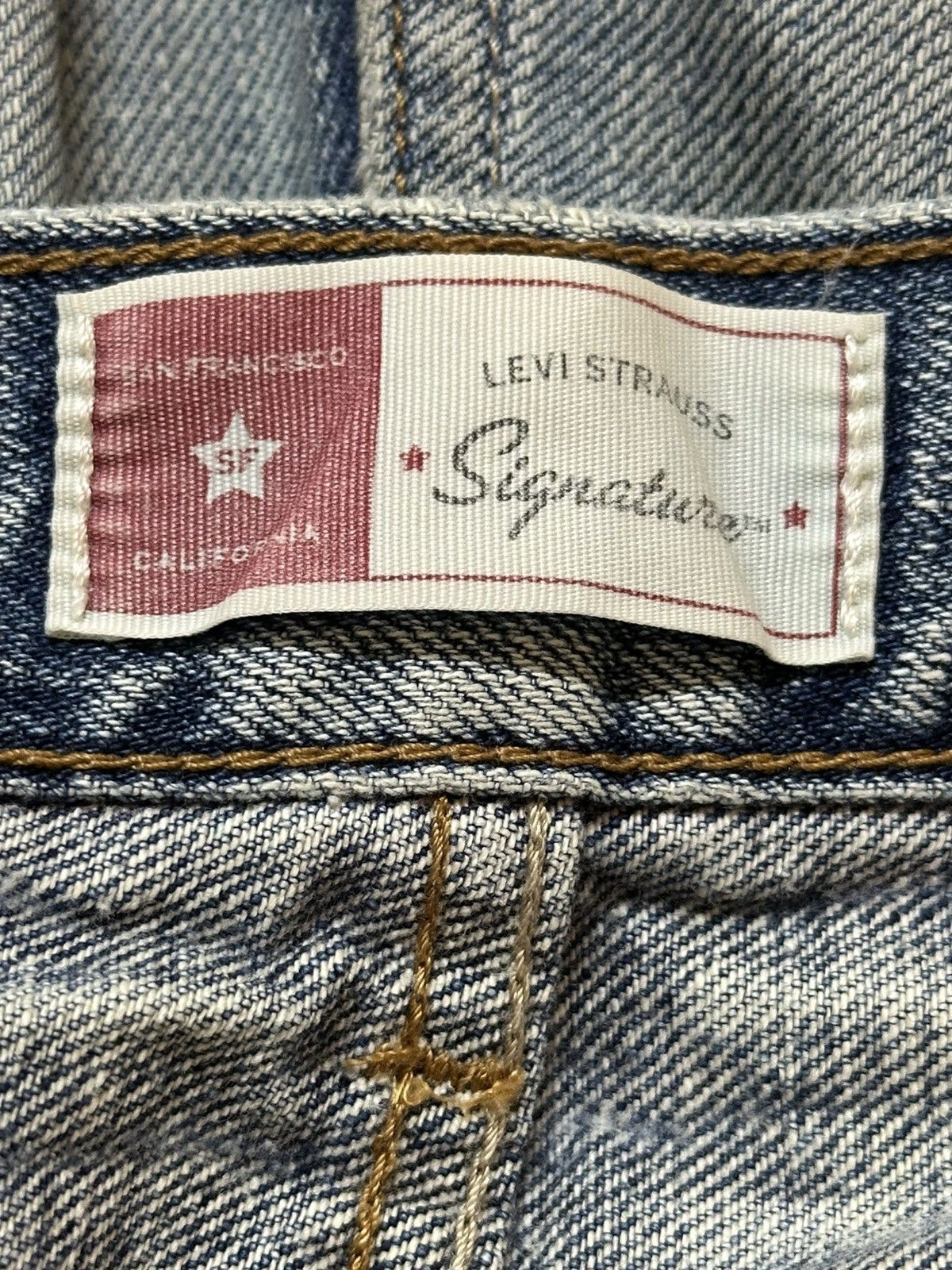 Levi's Vintage 90s Levis Signature Faded Wash Distress Baggy Jeans Size US 34 / EU 50 - 10 Thumbnail