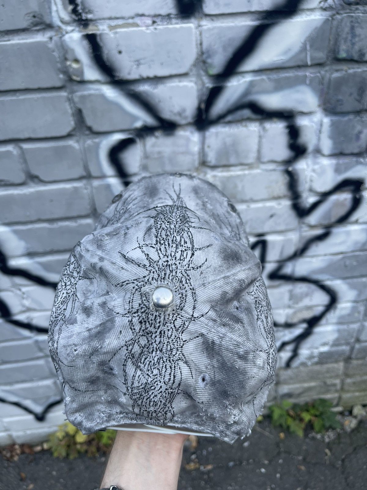 Nike Vintage cyber nike tribal distressed cap Size ONE SIZE - 3 Thumbnail