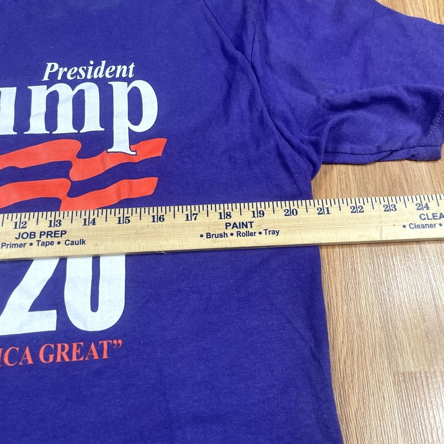 Vintage Ei-Lo T-Shirt Adults L Large Purple President Trump 2020 Crewneck Short Sleeve Mens Size US L / EU 52-54 / 3 - 6 Thumbnail