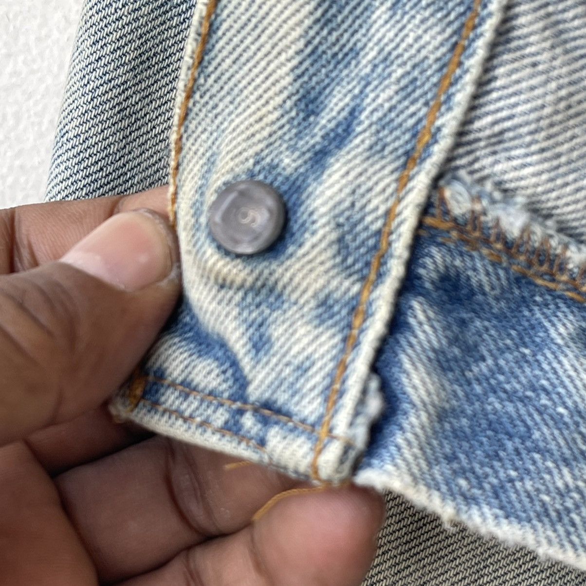 Levi's Thrashed 70s Levi’s 501 REDLINE Selvedge Reworked DenimSkirt Size 29" - 7 Thumbnail