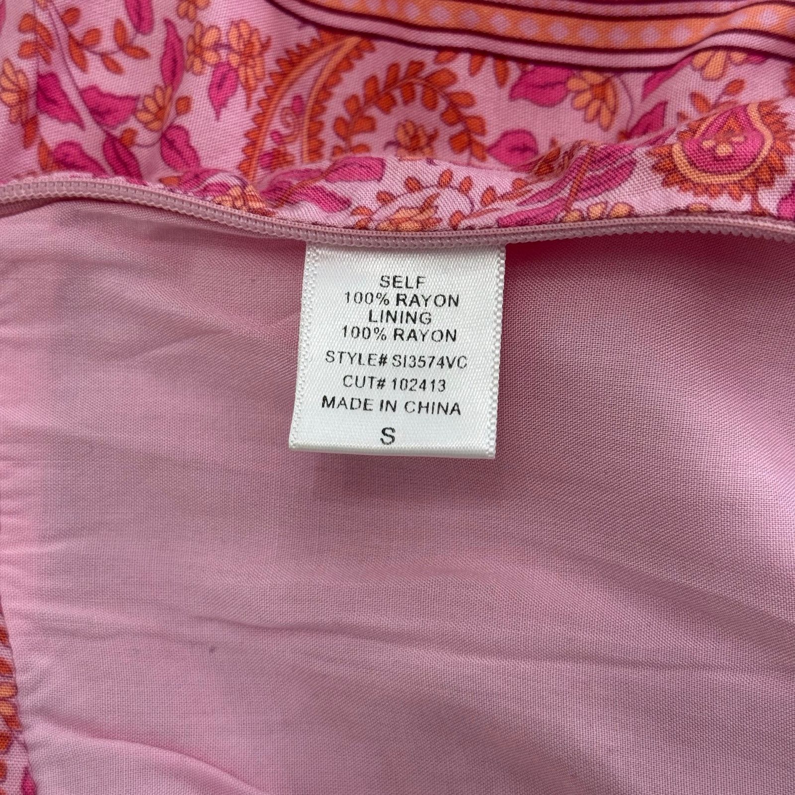 Other VICI Pink Paisley Mini Skirt Size Small Size 27" / US 4 / IT 40 - 5 Thumbnail