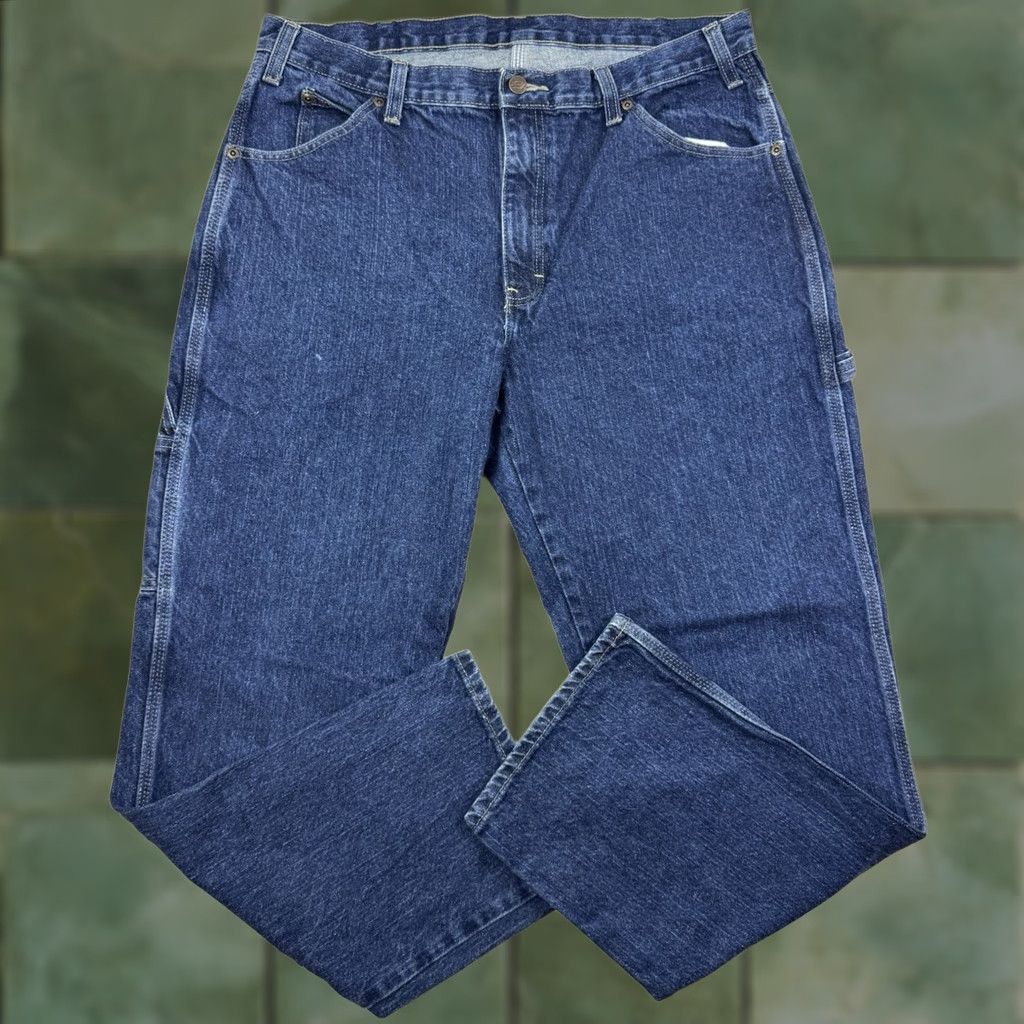Dickies Dickies Jeans Adult 36x32 Relaxed Fit Workwear Hipster Y2K Grunge Blue USA Mens Jeans Regular Straight 36 32 Size US 36 / EU 52 - 1 Thumbnail