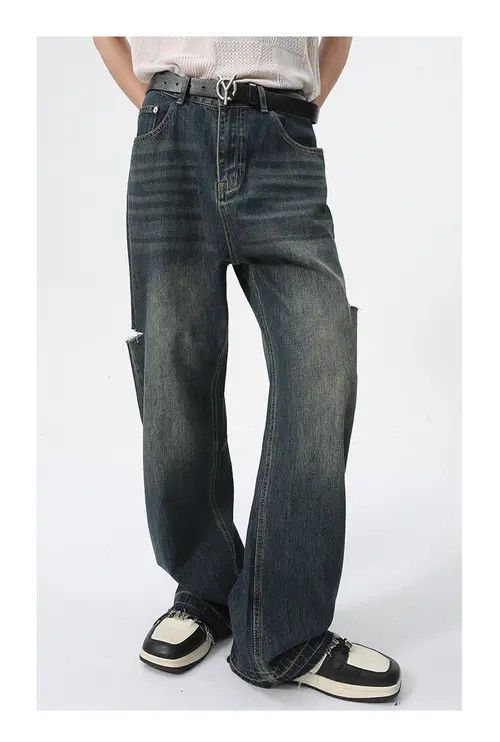 Other Street retro side hole design jeans Size US 32 / EU 48 - 7 Thumbnail