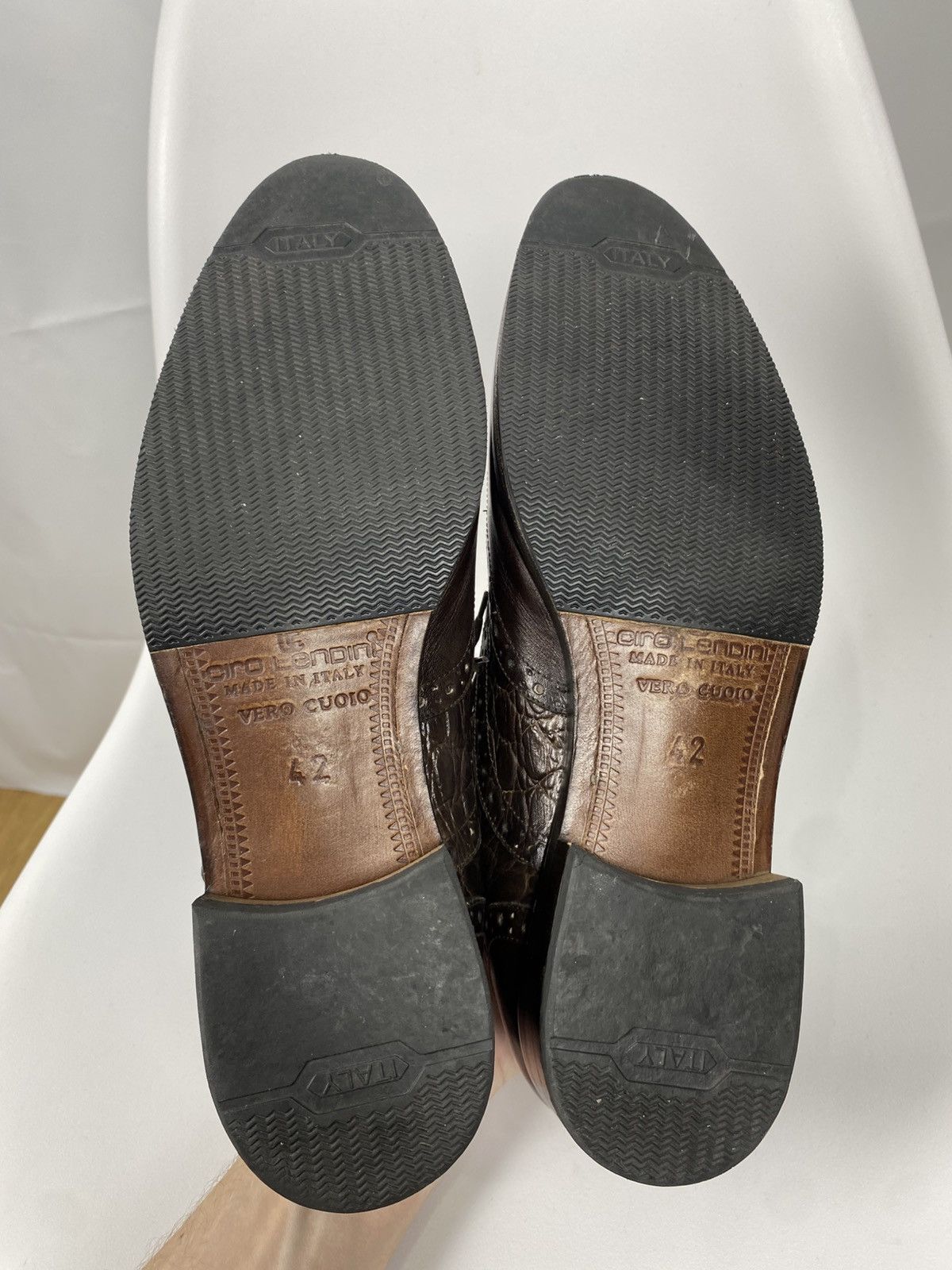 Other Ciro Lendini Oxford Brogues Croc Embossed Genuine Leather 42 Size US 9 / EU 42 - 7 Thumbnail