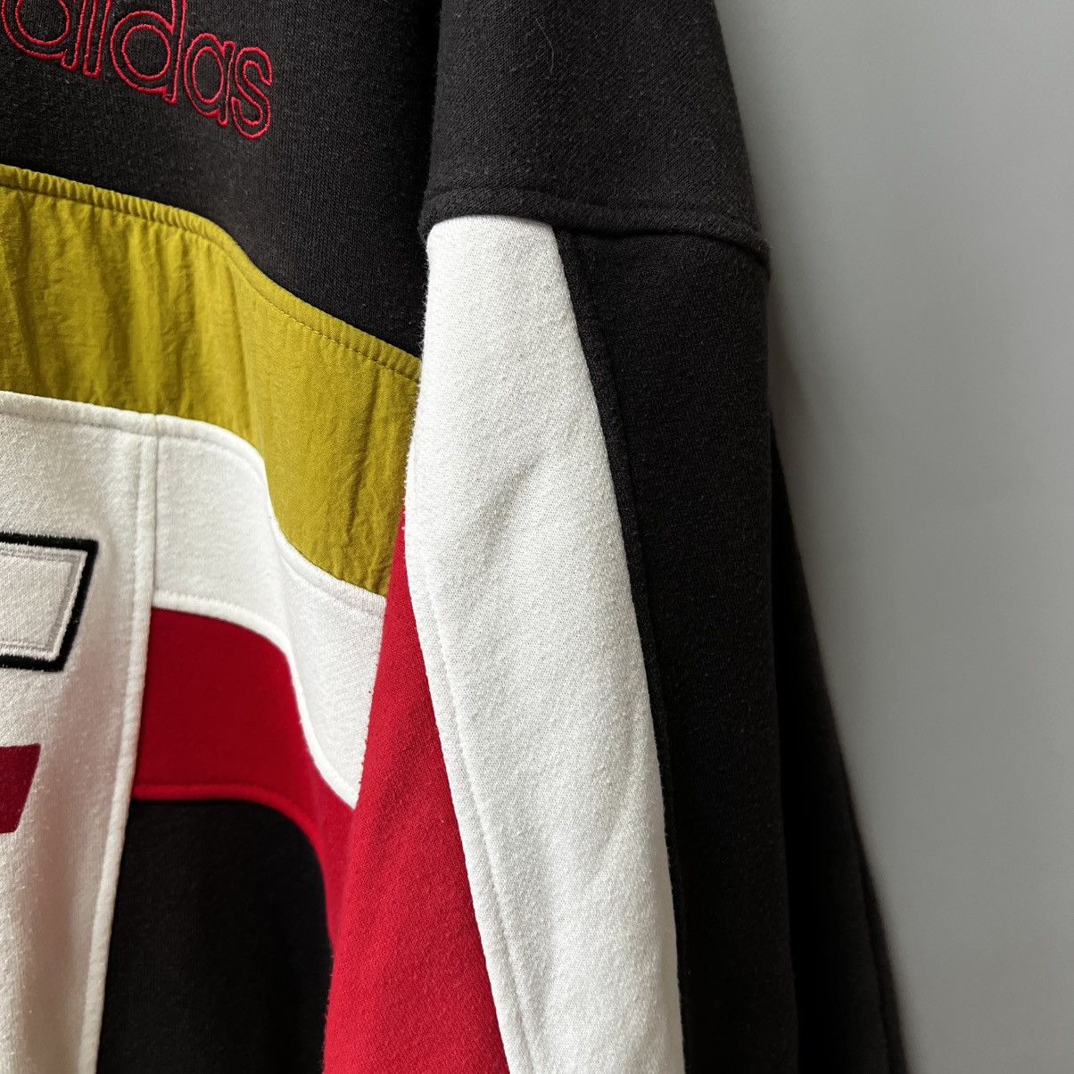 Adidas Adidas 90s Team Big Logo 1/4 Zip Sweatshirt Vintage y2k Size US L / EU 52-54 / 3 - 5 Thumbnail