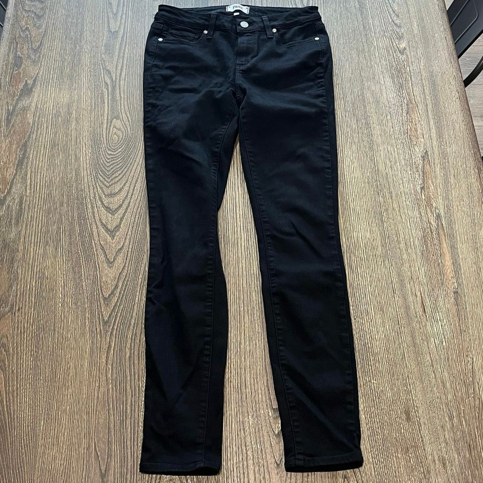 Paige Paige Verdugo Ultra Skinny Jeans Mid-Rise Black Size 28 Size 28" / US 6 / IT 42 - 1 Thumbnail