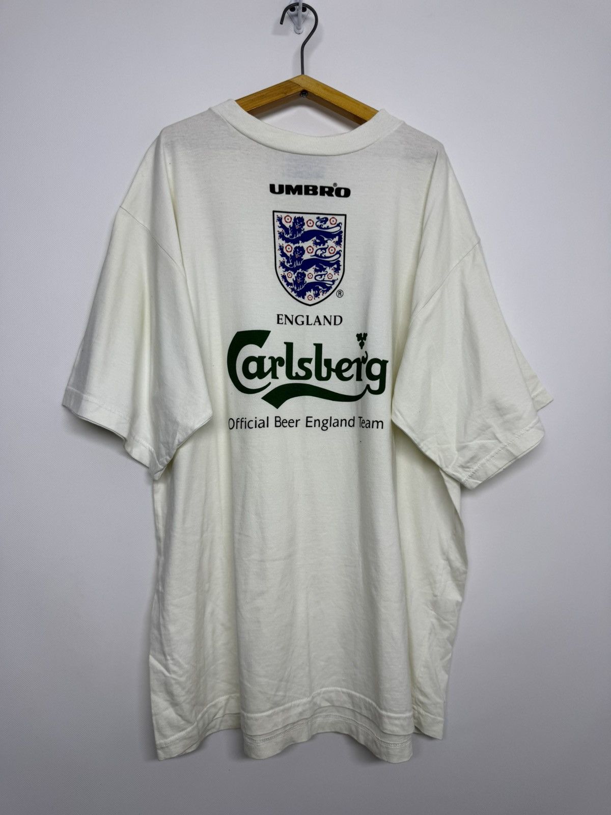 Umbro Vintage 90s Umbro Carlsberg England Tee Size US XL / EU 56 / 4 - 3 Thumbnail