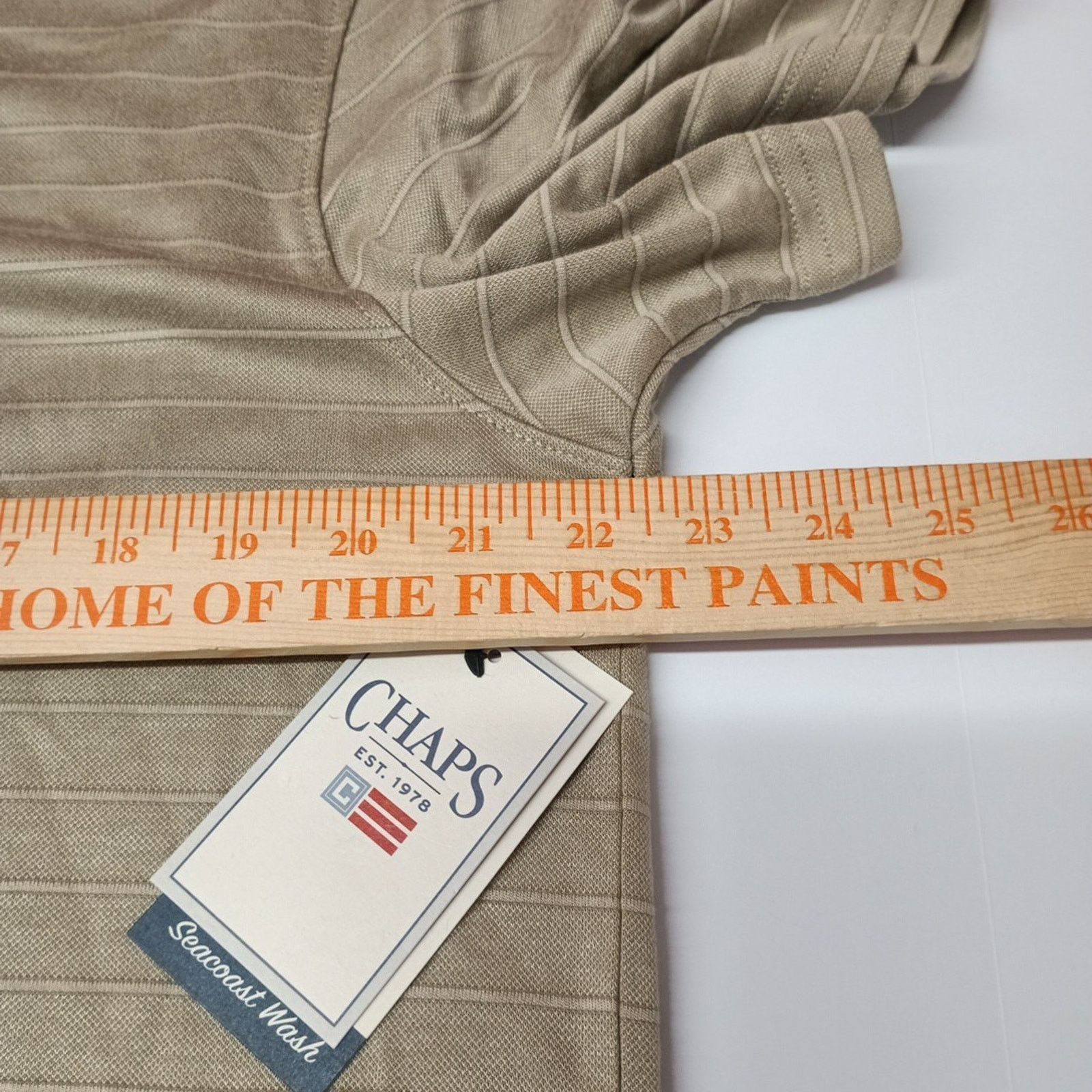Chaps Chaps Milton Polo Shirt Men's L Desert Khaki Seacoast Wash Size US L / EU 52-54 / 3 - 4 Thumbnail