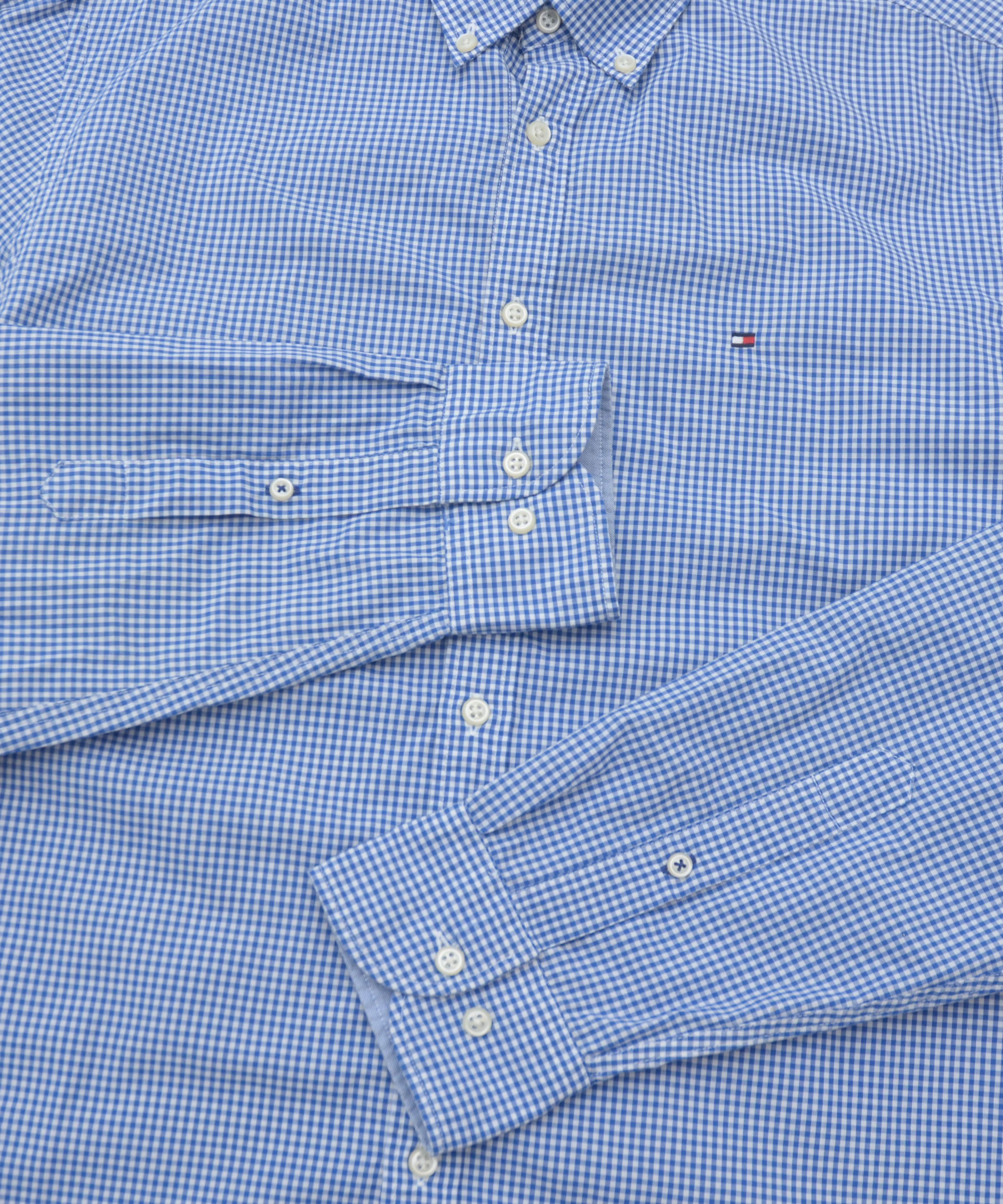 Tommy Hilfiger × Vintage Tommy Hilfiger long sleeved Check Shirt Blue Size US L / EU 52-54 / 3 - 8 Thumbnail
