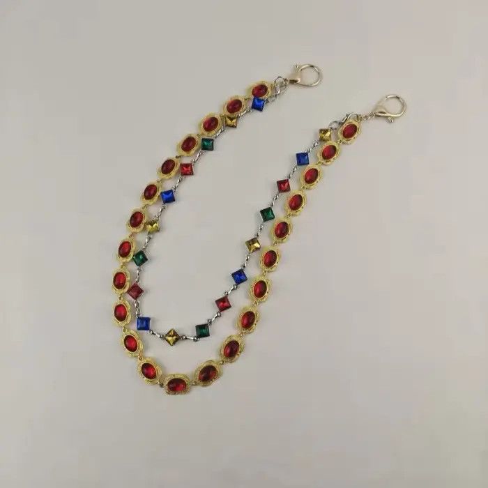 Jewelry Multicolored Agate Pants Chain Bohemia Waist Pants Chain Size ONE SIZE - 5 Thumbnail