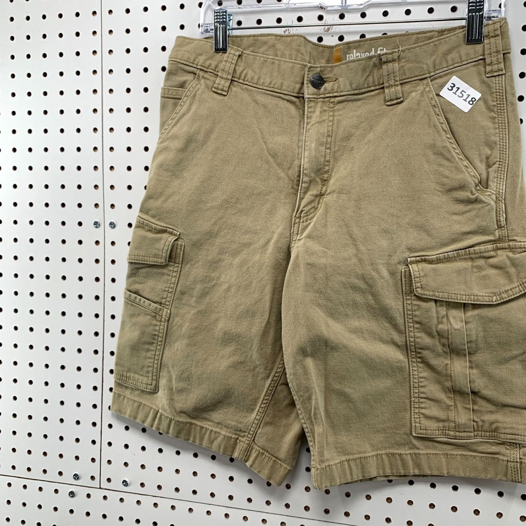 Carhartt Carhartt Canvas Cargo Utility Shorts Mens Size 32x10 Tan Casual Workwear Size US 32 / EU 48 - 3 Thumbnail