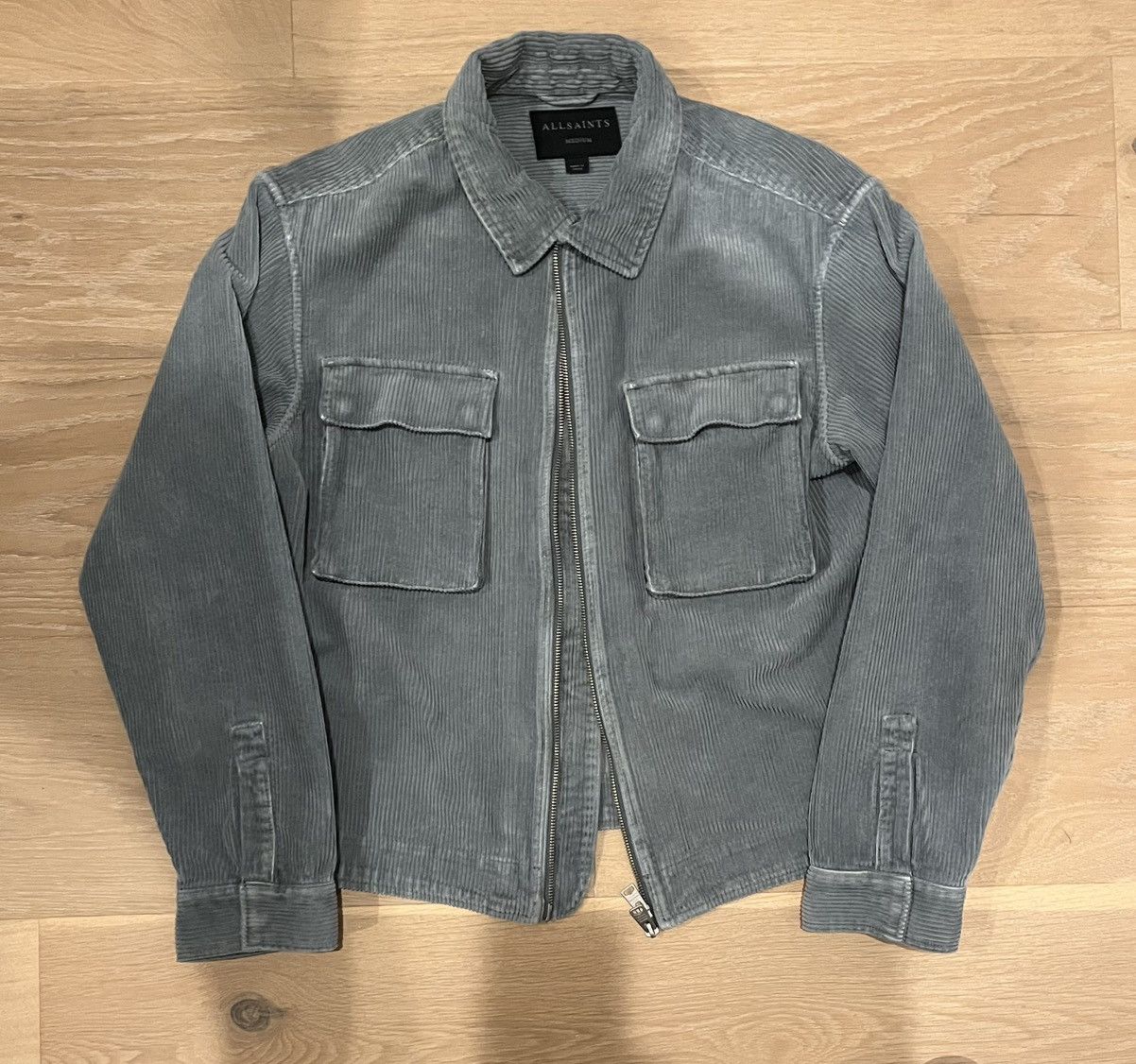 Allsaints AllSaints Corduroy Jacket - Ashy Blue Size US M / EU 48-50 / 2 - 1 Thumbnail