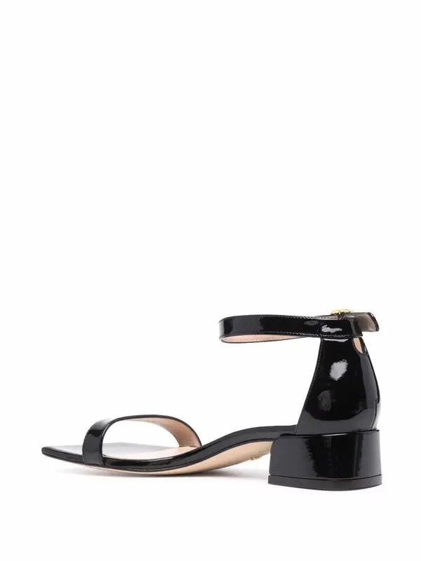 Stuart Weitzman os11x0126 Nudist June Sandals in Black Size US 7 / IT 37 - 3 Thumbnail