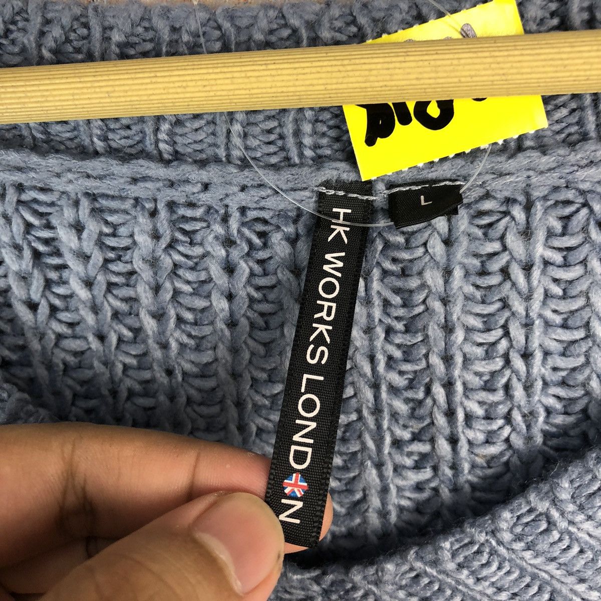 Japanese Brand Hk Works London Blue Knitwear #A818 Size US L / EU 52-54 / 3 - 9 Thumbnail