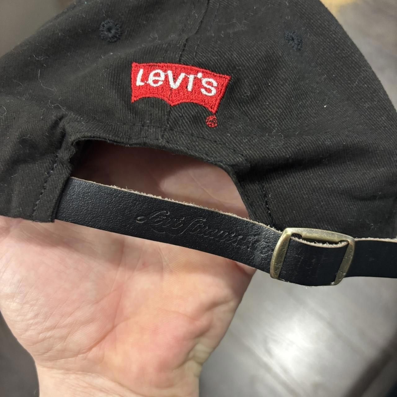 Levi's vintage Levi’s batwing strap back hat 90s OS Size ONE SIZE - 4 Thumbnail