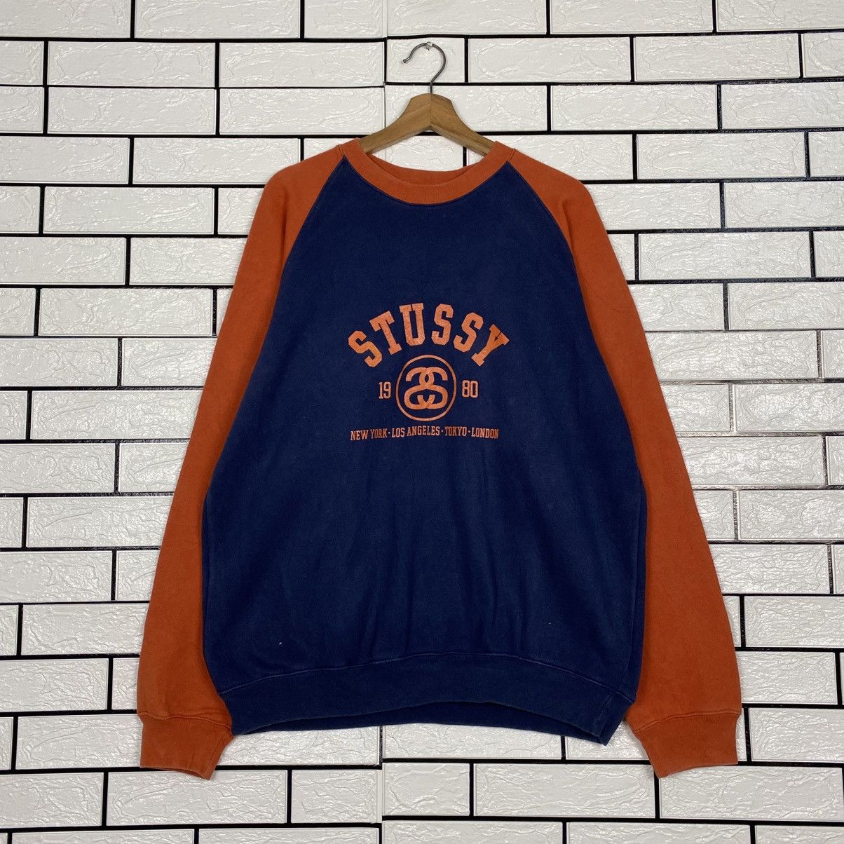 Stussy 📌Vintage Y2K Sweatshirt Stussy Big Logo Design Size US L / EU 52-54 / 3 - 2 Thumbnail