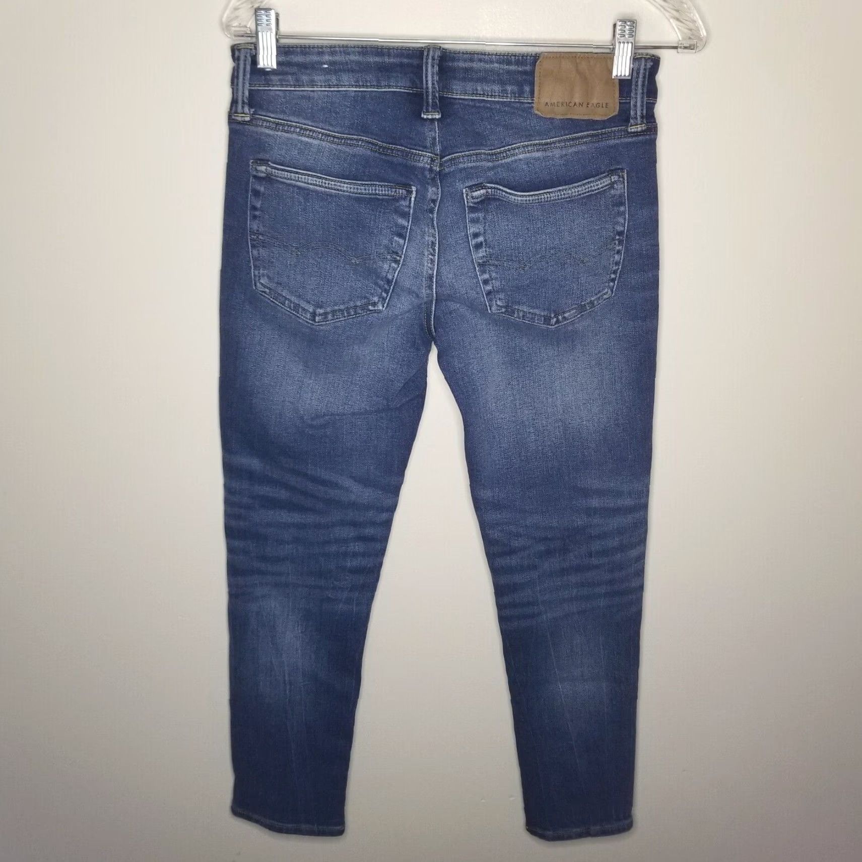 American Eagle Outfitters American Eagle Airflex Skinny Jeans 28x28 Womens Blue Size 28" / US 6 / IT 42 - 4 Thumbnail