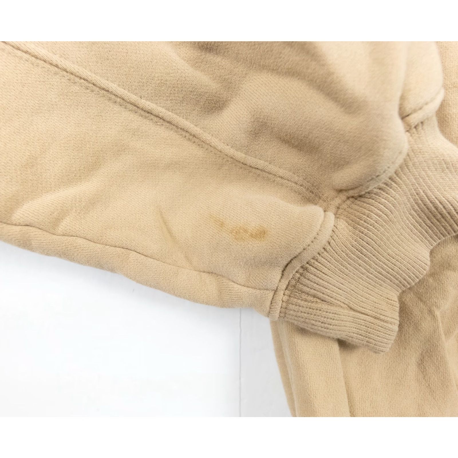 Izod IZOD Sweatshirt Men's Large Beige Quarter Zip Pullover Mock Neck Adult Sweater Size US L / EU 52-54 / 3 - 6 Thumbnail