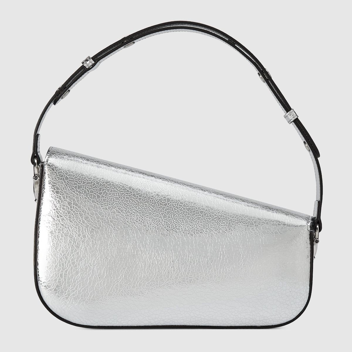 Gucci o1s1wg110225 Size: OS/ Horsebit Small Shoulder bag in Silver Size ONE SIZE - 6 Thumbnail