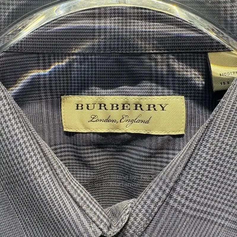 Burberry Burberry Cotton Long Sleeve Shirt in Navy. Size US L / EU 52-54 / 3 - 3 Thumbnail